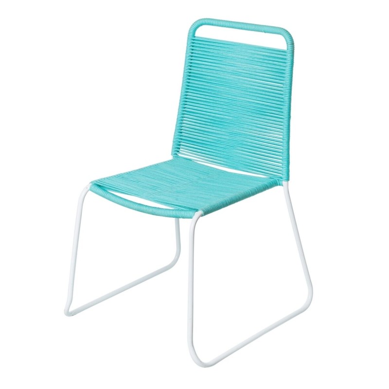 Chaise de jardin Antea 57 x 61 x 90 cm Turquoise Corde