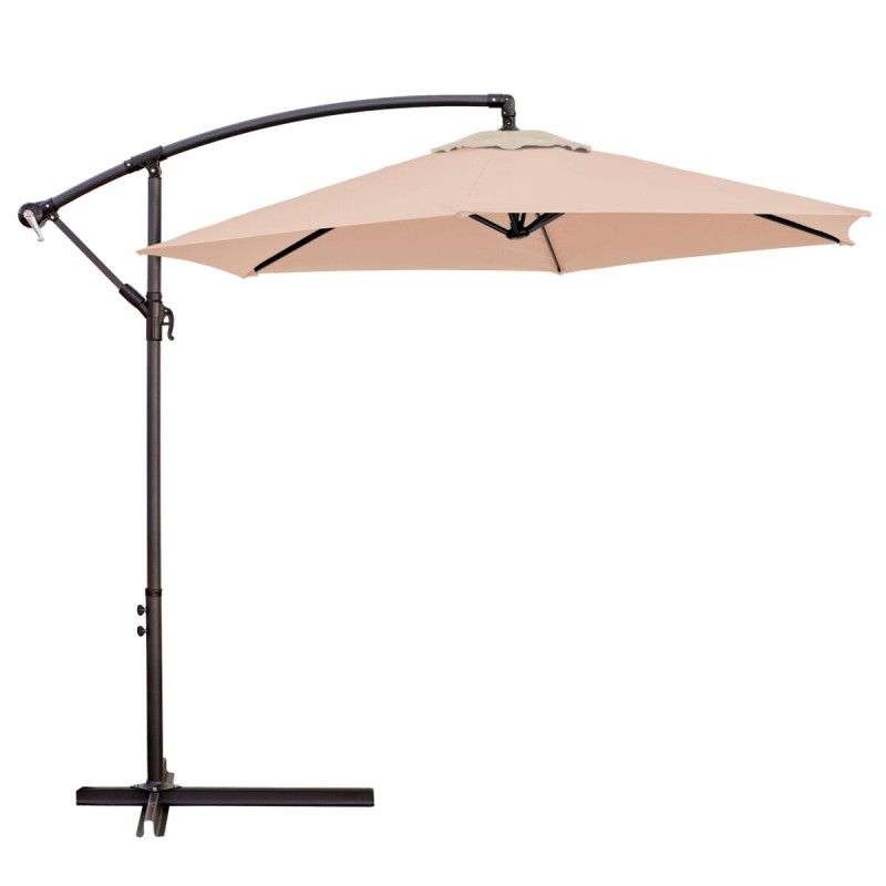 Parasol Monty Beige Aluminium 270 cm