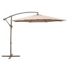 Parasol Tessa Taupe Aluminium 300 cm