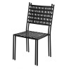 Chaise de jardin Cartago 49 x 57 x 91 cm Noir Fer