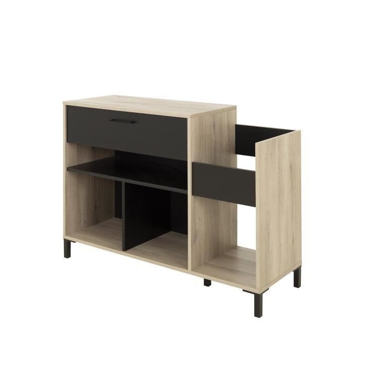 GAMI Meuble platine - Style urbain - Made in France - Décor chene - L