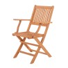 Chaise de jardin Kate 51 x 60 x 90 cm Naturel Bois d'acacia