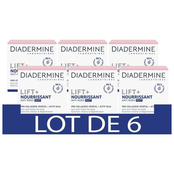 DIADERMINE Lift+ Nourrissant - Creme de Nuit Visage Anti-Rides Ultra F