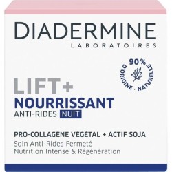 DIADERMINE Lift+ Nourrissant - Creme de Nuit Visage Anti-Rides Ultra Fermeté - 50 ml - Lot de 6