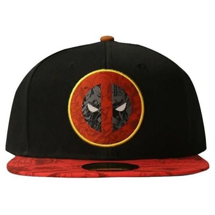 DIFUZED Casquette Deadpool : Graffiti - Noir et Rouge