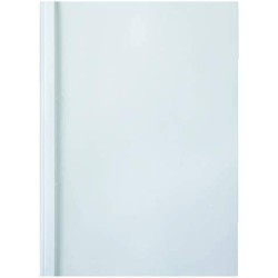 Dossier GBC Thermique 100 Unités Transparent Blanc PVC A4