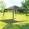 Tonnelle Lifetime Imperméable Polyéthylène Anthracite PVC 300 x 300 x 250 cm