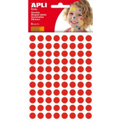 Autocollants Apli Kids Gomets Rond Rouge (10 Unités)