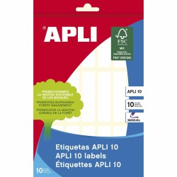 Etisuettes Apli Blanc 13 x 50 mm (10 Unités)