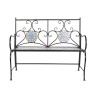 Banc DKD Home Decor Noir Multicouleur Mosaïque 111 x 54 x 88 cm