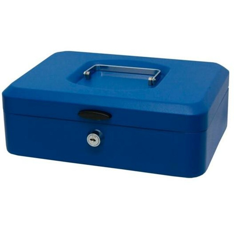 Boîte sécurité Bismark 25 x 9 x 17 cm Bleu Métal