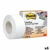 Ruban adhésif Post-it 658R Blanc 25,4 mm x 17,7 m (6 Unités)