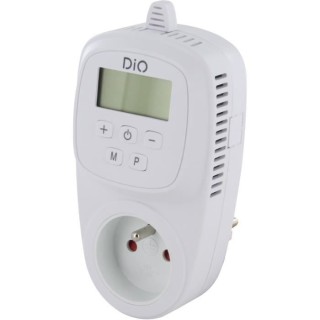 DIO CONNECTED HOME - Plug thermostatique avec écran - Prise FR