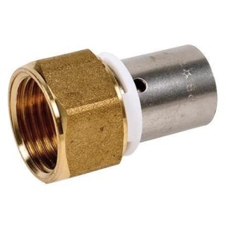 DIPRA Raccord droit a sertir écrou tournant D.16mm - F15/21mm