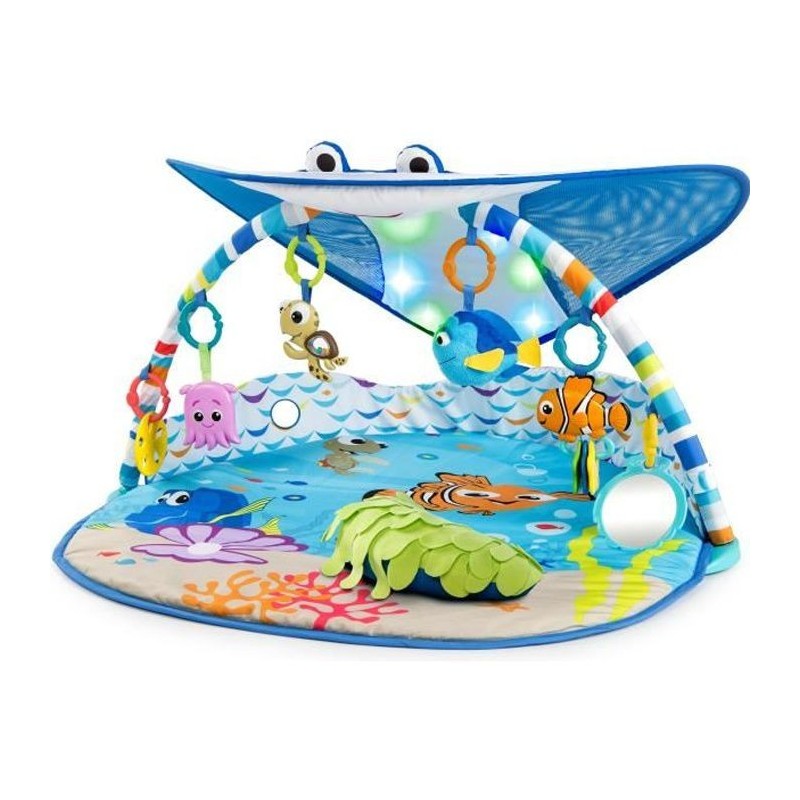 DISNEY BABY Tapis d'Eveil le Monde de Némo Mr. Ray Ocean Lights, Lumieres et Plus de 20 minutes de Mélodies, jouets