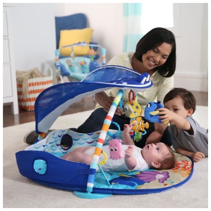 DISNEY BABY Tapis d'Eveil le Monde de Némo Mr. Ray Ocean Lights, Lumi