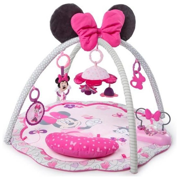 MINNIE Tapis d'Eveil Garden Fun, Jouets Détachables, Musique, Des la