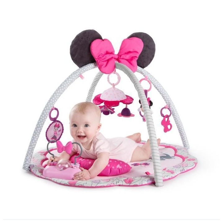 MINNIE Tapis d'Eveil Garden Fun, Jouets Détachables, Musique, Des la