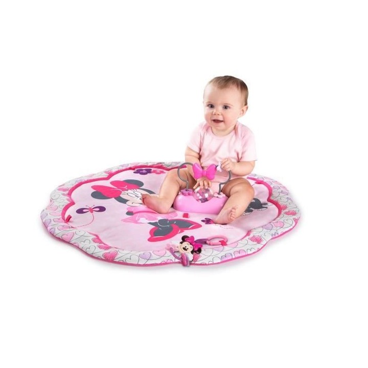 MINNIE Tapis d'Eveil Garden Fun, Jouets Détachables, Musique, Des la