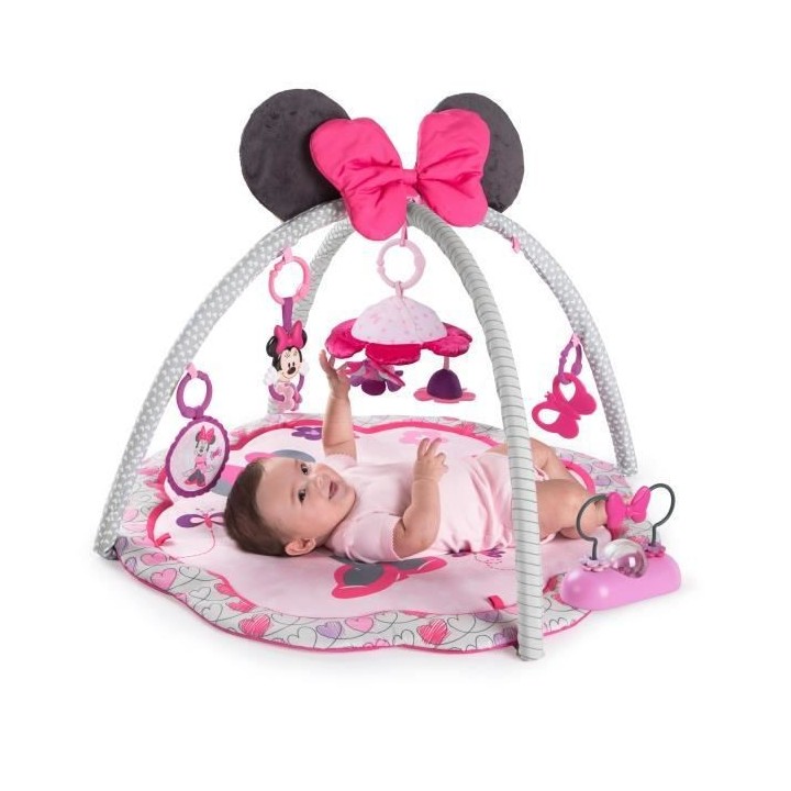 MINNIE Tapis d'Eveil Garden Fun, Jouets Détachables, Musique, Des la