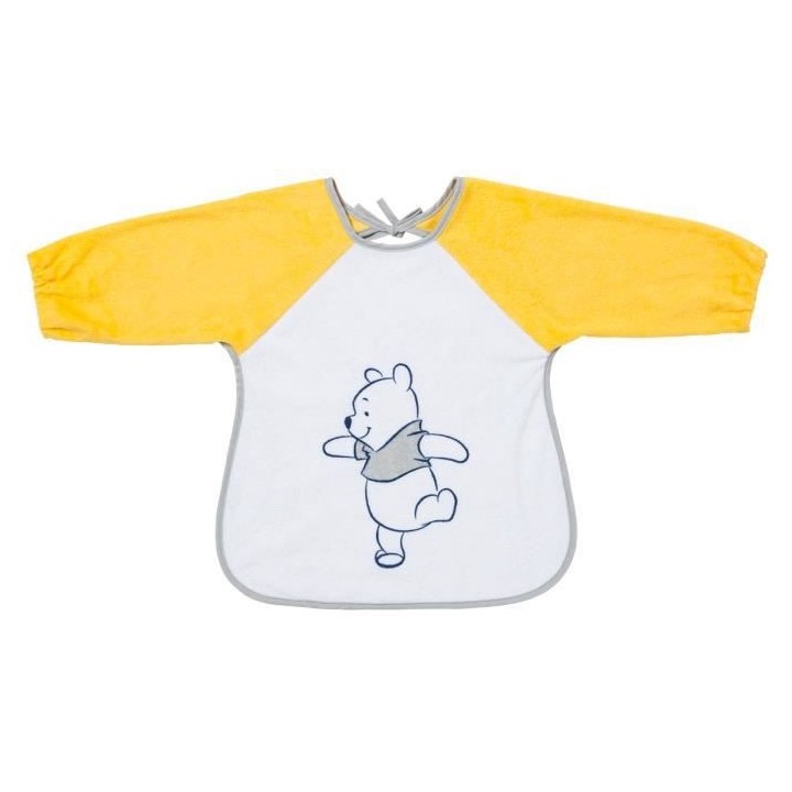 DISNEY Winnie Bavoir tablier 2eme âge - 37 x 42 cm Blanc/Jaune
