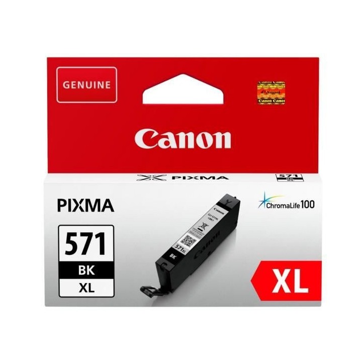 CANON Cartouche d'encre CLI-571 XL grande capacité Noir (CLI571XL)