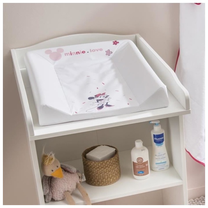 DISNEY Matelas a langer Minnie confettis - 50 x 70 cm - 100% PVC - Gar