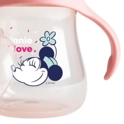 DISNEY Tasse a bec + anses Minnie confettis - 250 ml - En polypropylene