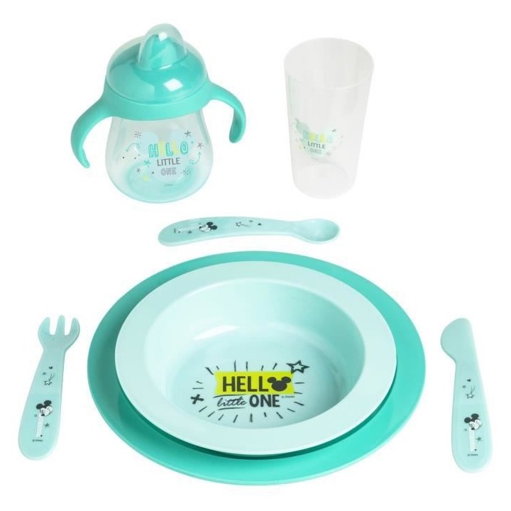 DISNEY Mickey Lot de couverts : fourchette, cuillere et couteau -