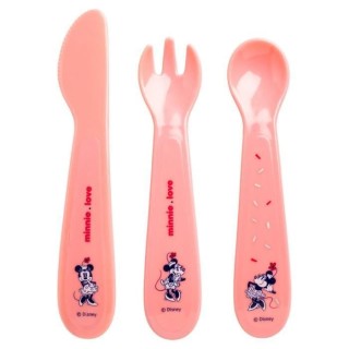 DISNEY Minnie Lot de couverts : fourchette, cuillere et couteau -