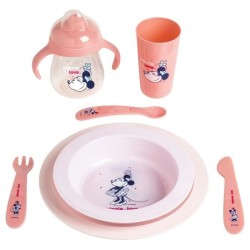 DISNEY Minnie Coffret repas 3 pieces : assiettes, bol et gobelet -