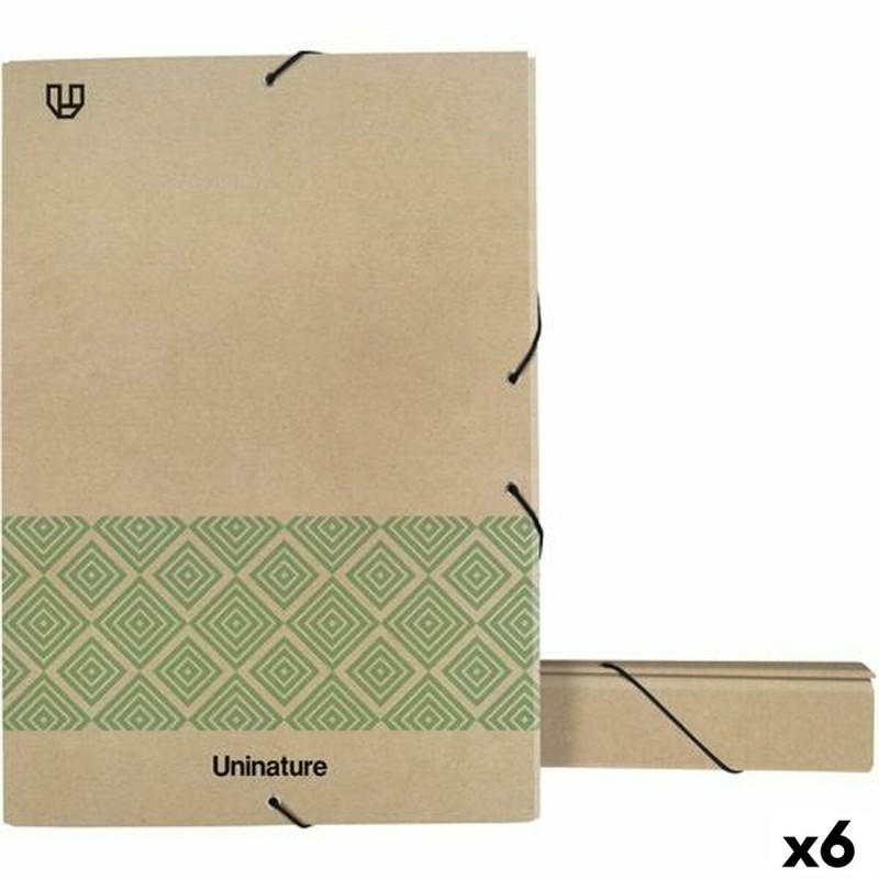 Dossier Unipapel Uninature Marron Vert A4 (6 Unités)