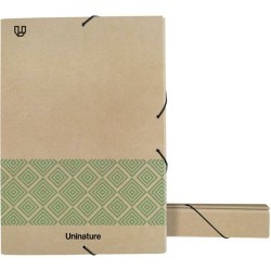 Dossier Unipapel Uninature Marron Vert A4 (6 Unités)