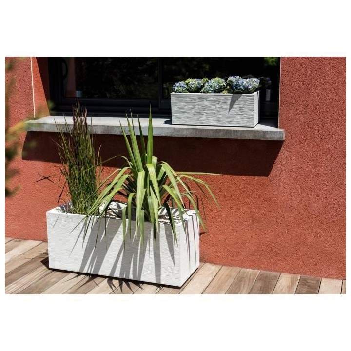 EDA PLASTIQUE Balconniere Graphit Up - 25 L - 59 x 19,5 x 22,8 cm - Bl