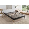 DEKO DREAM SOMKIT Sommier en Kit 140x190 cm - 20 lattes - Gris anthracite - Réglable