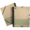 Classeur Unipapel Uninature Marron Vert 40 Housses A4 (5 Unités)