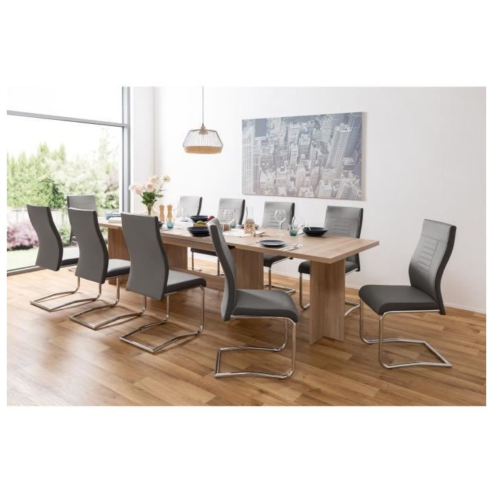 Table a manger extensible de 8 a 12 personnes - Classique - Décor che