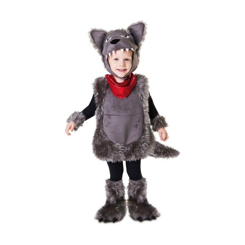 Déguisement pour Bébés My Other Me Gris Loup (4 Pièces)