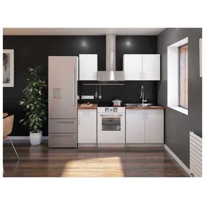 OBI Cuisine complete - 4 éléments - Blanc mat