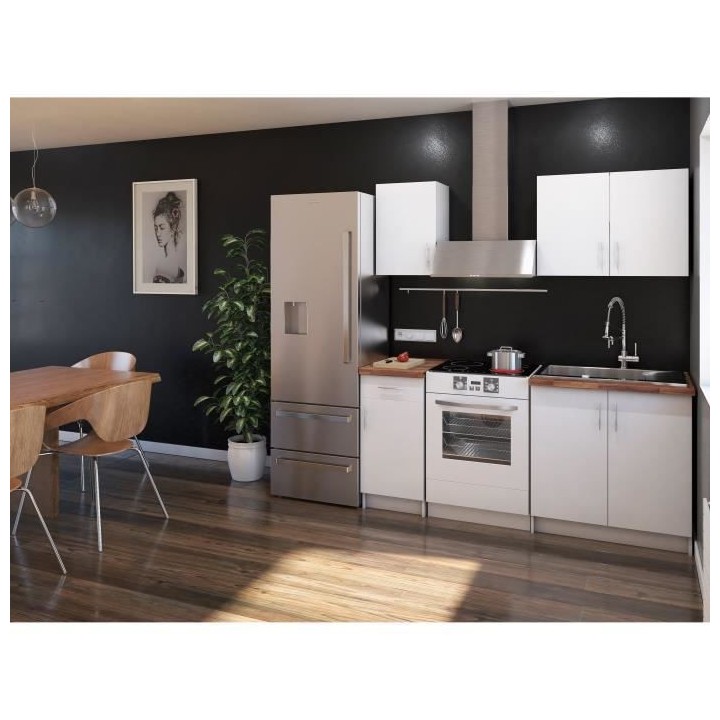 OBI Cuisine complete - 4 éléments - Blanc mat