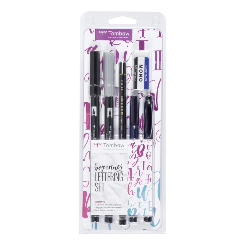 Set de calligraphie Tombow Beginner Lettering 6 Pièces Multicouleur