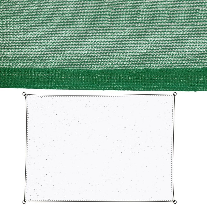 Tissu Auvent 90 x 180 x 0,5 cm Polyéthylène Vert