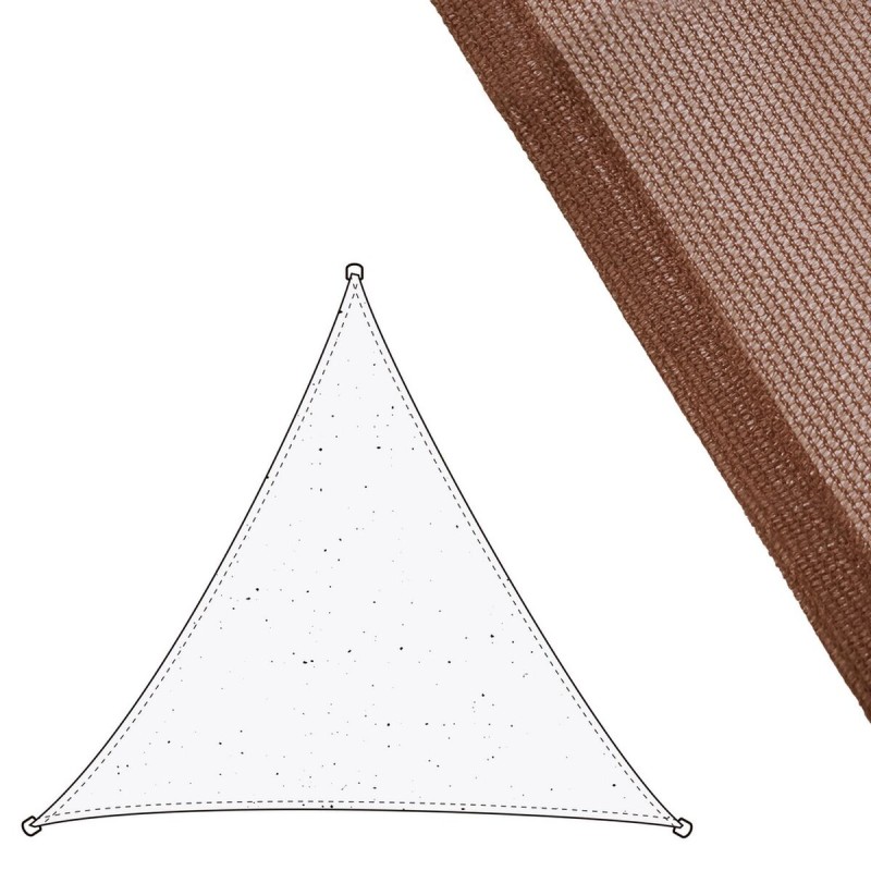 Tissu 3 x 3 m Auvent 300 x 300 x 0,5 cm Polyéthylène Chocolat