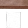 Tissu 3 x 3 m Auvent 300 x 300 x 0,5 cm Polyéthylène Chocolat