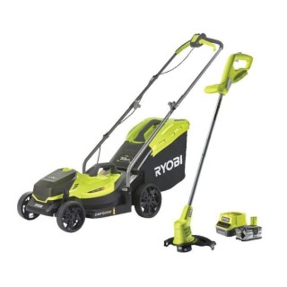 RYOBI Pack ONE+ tondeuse + coupe-bordures 18V sans fil RLM1833BLT1825M