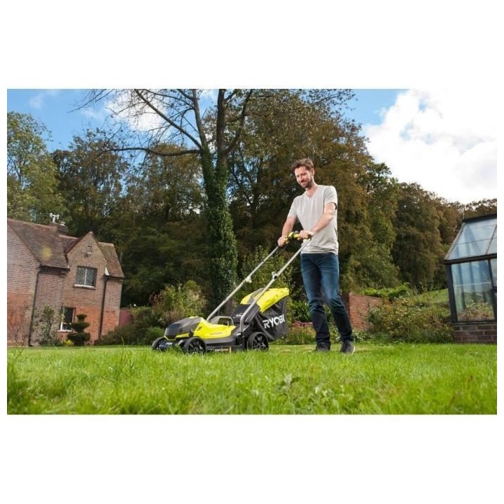 RYOBI Pack ONE+ tondeuse + coupe-bordures 18V sans fil RLM1833BLT1825M