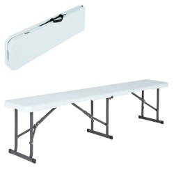 Banc Lifetime Blanc Pliable...