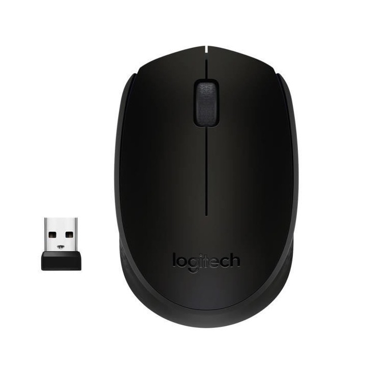 LOGITECH - Souris Sans Fil Ambidextre M171 - Noir