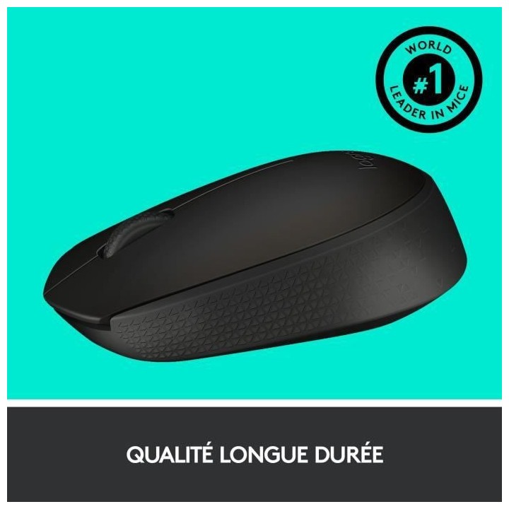 LOGITECH - Souris Sans Fil Ambidextre M171 - Noir