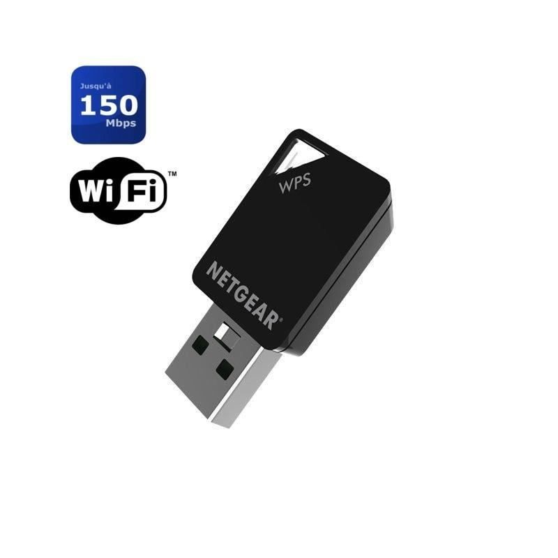 NETGEAR Mini-adaptateur USB Wifi AC600. Vitesse atteignant 150/433 Mbps Modele: A6100